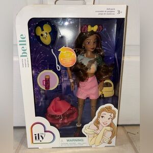 Disney ily Belle inspired Doll with Pink Outfit